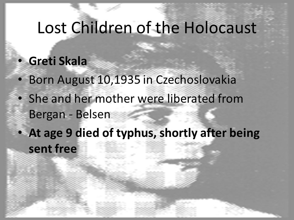 Research papers on children of the holocaust
