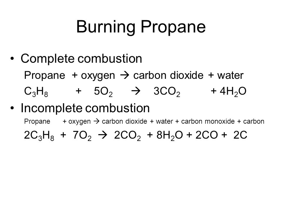 Combustion Of Propane Equation Talkchannels Chemical Reactions Unit Balance And Write Equations 17 Burning Propane Complete Combustion Types Of Chapter 6 Synthesis