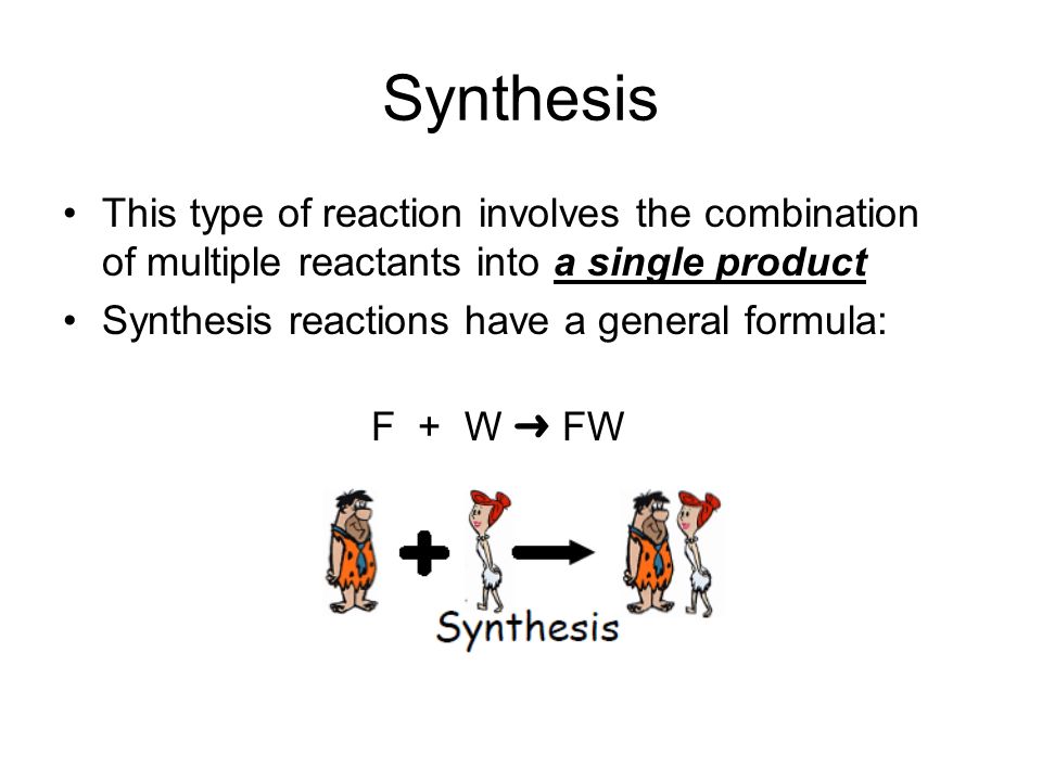 Chemical Equation For Synthesis Talkchannels Types Of Chemical Reactions Chapter 6 Synthesis Equations On Emaze