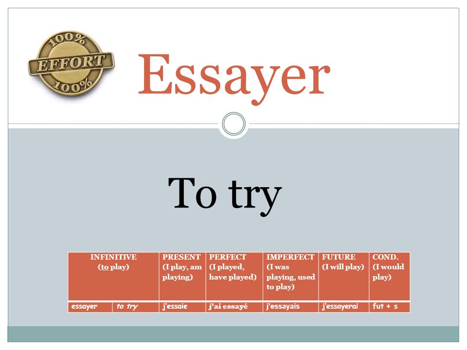 conjugations of the verb essayer conjugations of the verb essayer