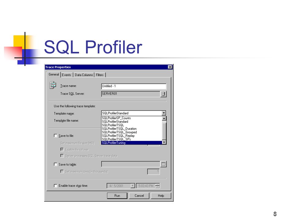 8 SQL Profiler