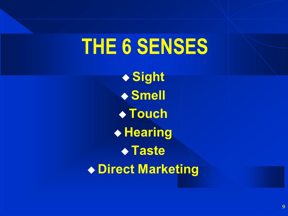 6 senses