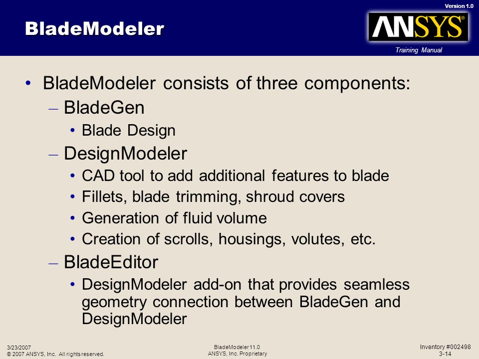 Download Free Ansys Bladegen Manual