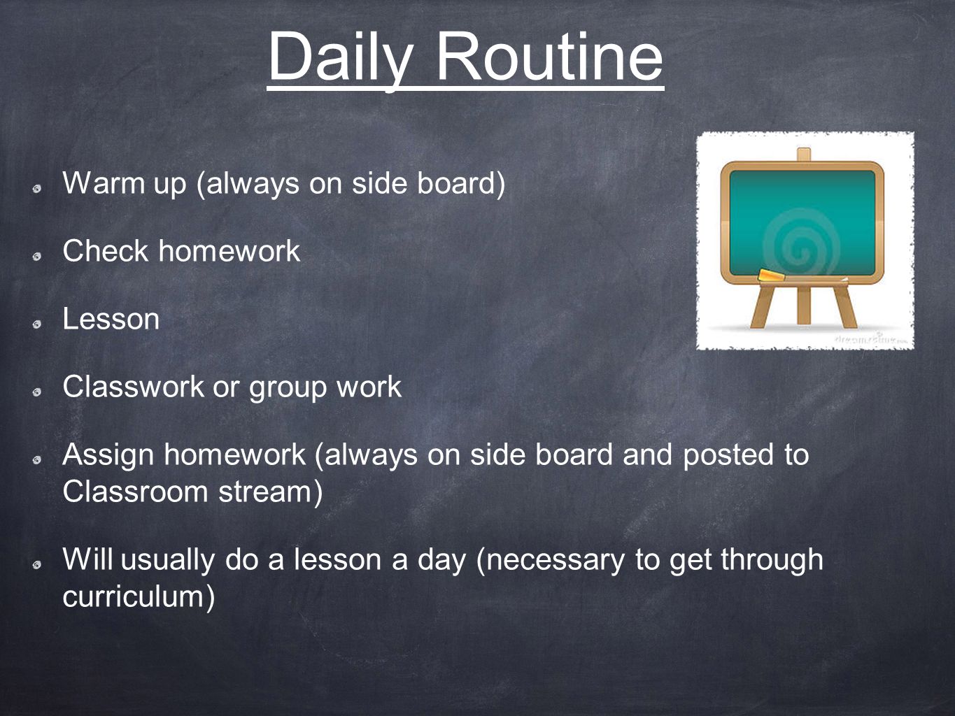 daily routine board