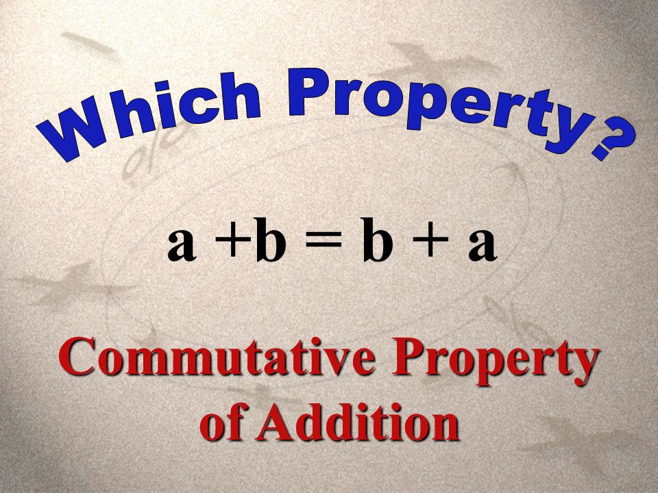 a1 = a Identity Property of Multiplication