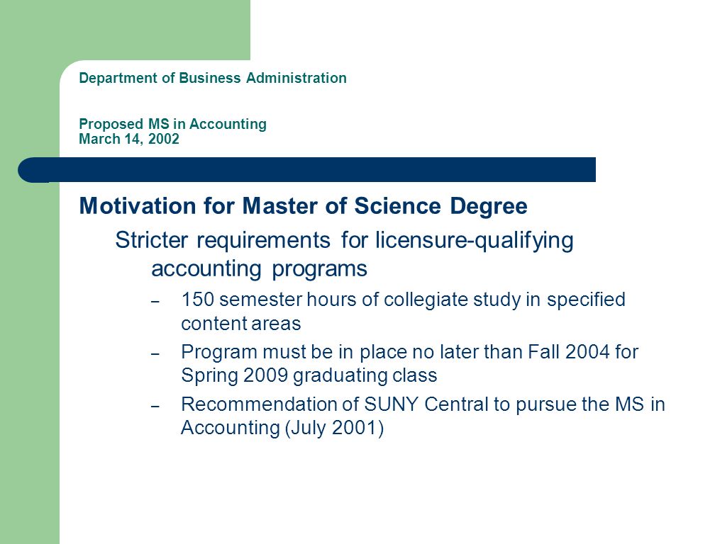 masters of accounting programs