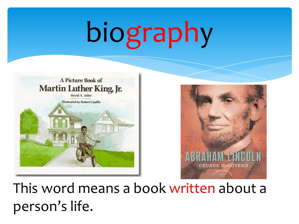 What is the meaning of biography