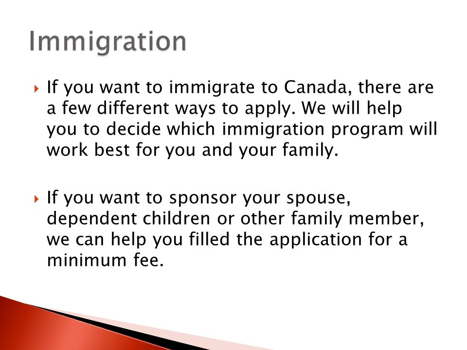  If you want to immigrate to Canada, there are a few different ways to apply.
