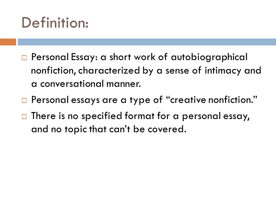 nonfiction essay