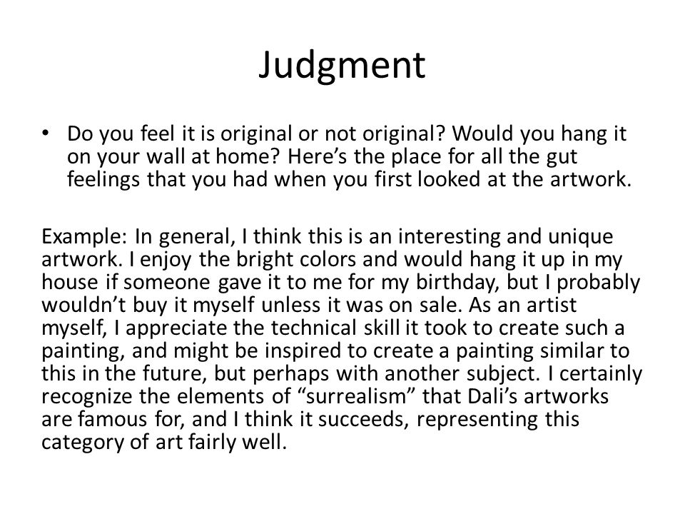 critique of art example Critique of art example.