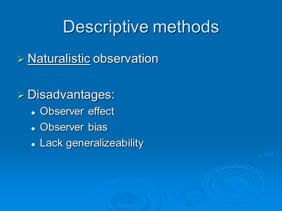Naturalistic Observation Essay