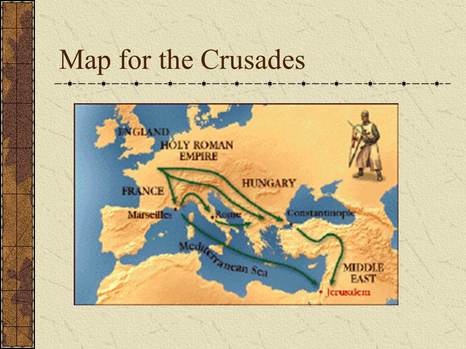 Map for the Crusades