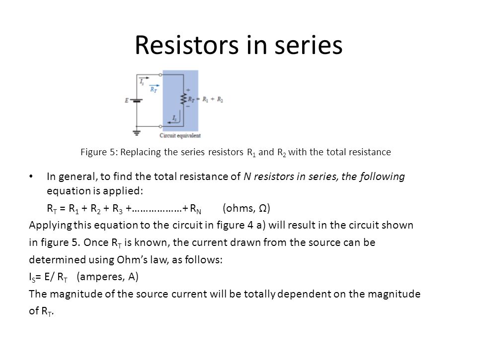 Series Circuits Highlights Basic Components Of An Electric Resistors In Series General To Find The Total Resistance Of N