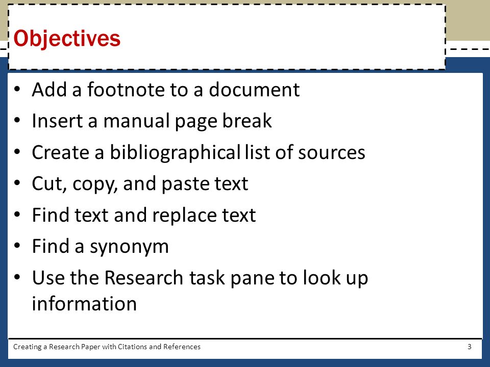 objectives of the research paper A research paper abstract is an organized and a short summary of an in-depth discussion this section starts out by stating the objective of the research paper. objectives of the research paper A research paper abstract is an organized and a short summary of an in-depth discussion this section starts out by stating the objective of the research paper.
