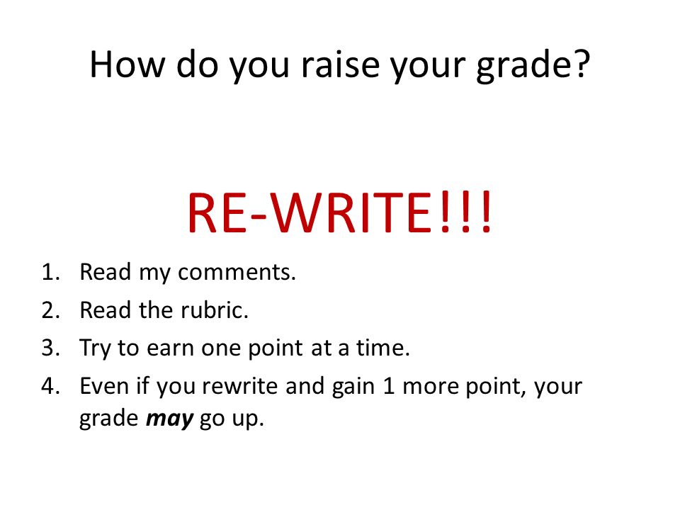 how to raise your grades