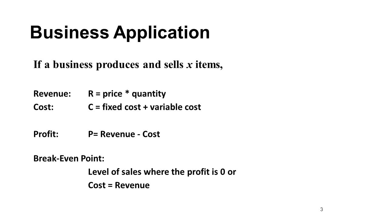 Revenue Function Equation Talkchannels Linear Functions 1 1solving Equations Solve