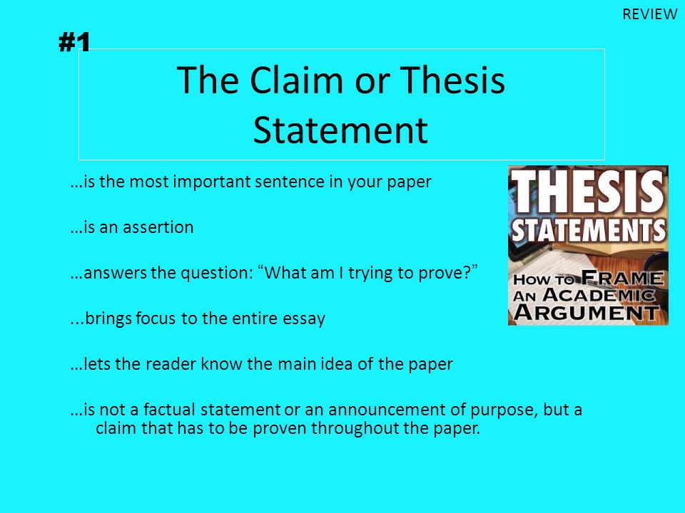 An example of a thesis statement sentence A thesis statement can be very helpful in constructing the outline of your essay