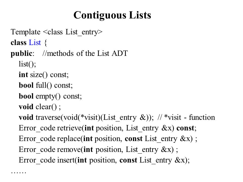 class list template word