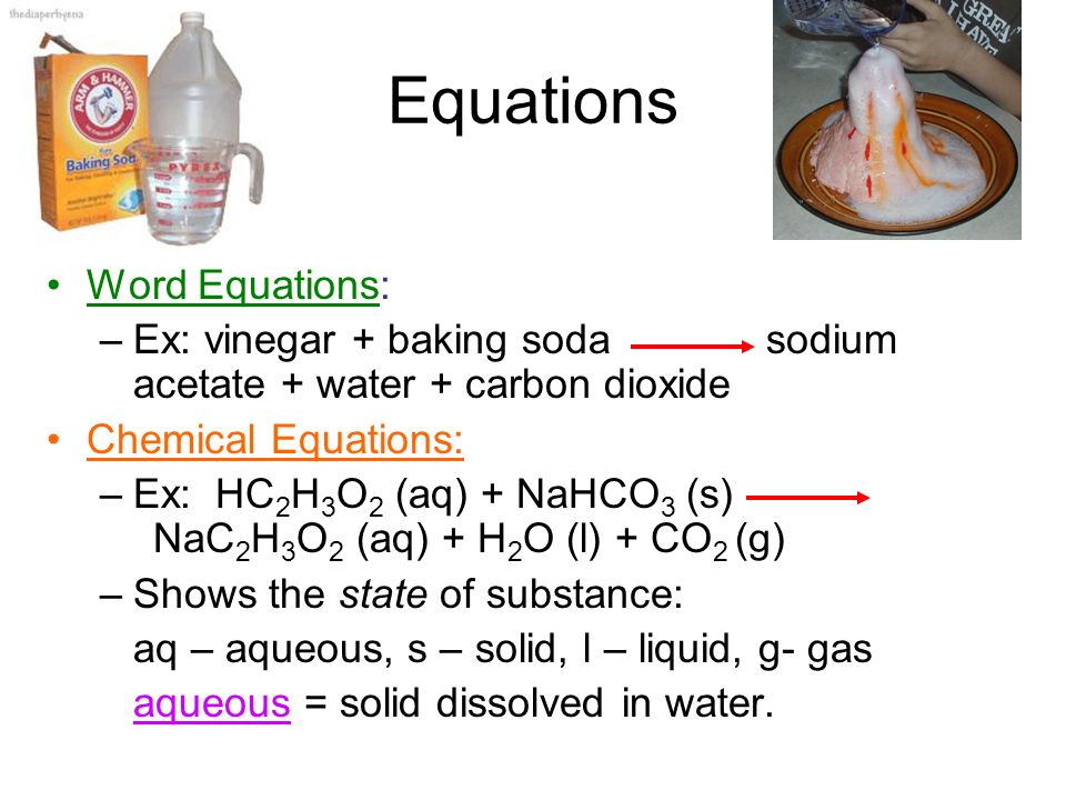 Balanced Equation For Water And Sodium Bicarbonate Jennarocca Chemical Equation For Baking Soda Talkchannels