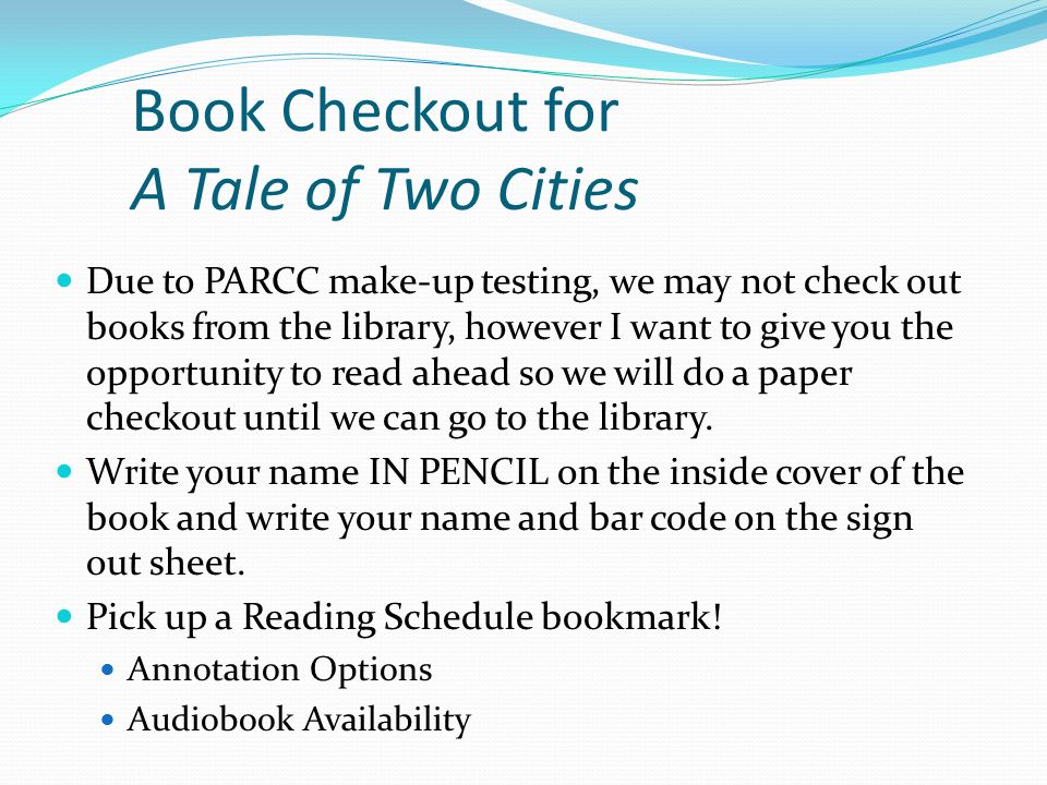 book check out