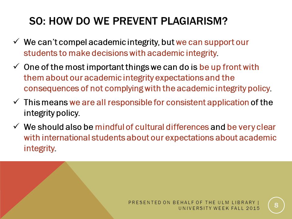 prevent plagiarism