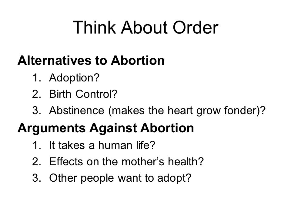 arguments against abortion essay