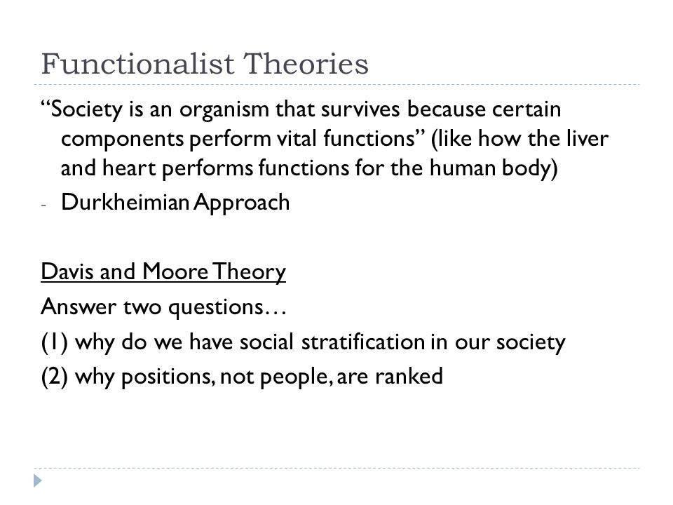 functionalist view on social stratification Choose one of the following questions: 1 compare and contrast the functionalist view of social stratification and the conflict theory’s view of social stratification. functionalist view on social stratification Choose one of the following questions: 1 compare and contrast the functionalist view of social stratification and the conflict theory’s view of social stratification.