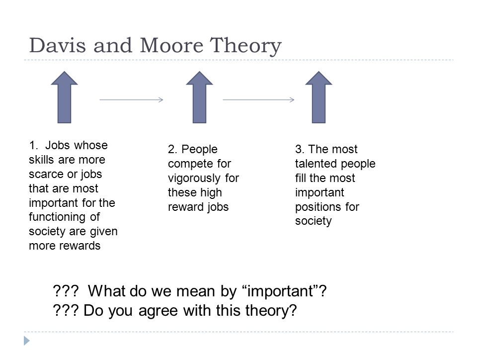 The davis moore thesis