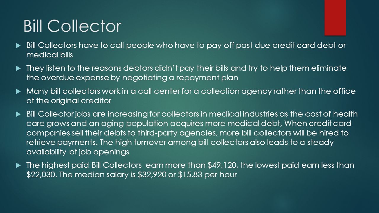 bill collector bill collectors have to call people who have to pay off past due - Medical Collection Jobs bill collector bill collectors have to call people who have to pay off past due - Medical Collection Jobs