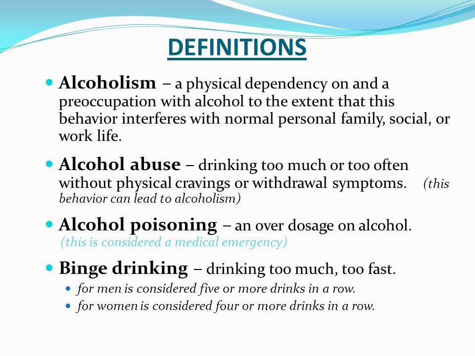 alcoholism definition alcoholism definition