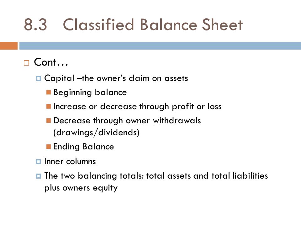 balancing sheets