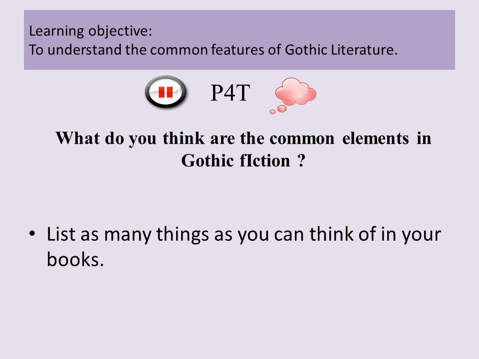 Elements of gothic literature essay