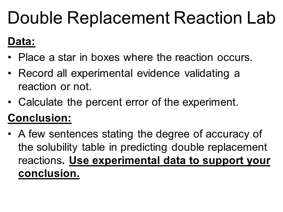 Chem Ii Objectives Chemical Bonding Corrections Classify And 18 Double Replacement