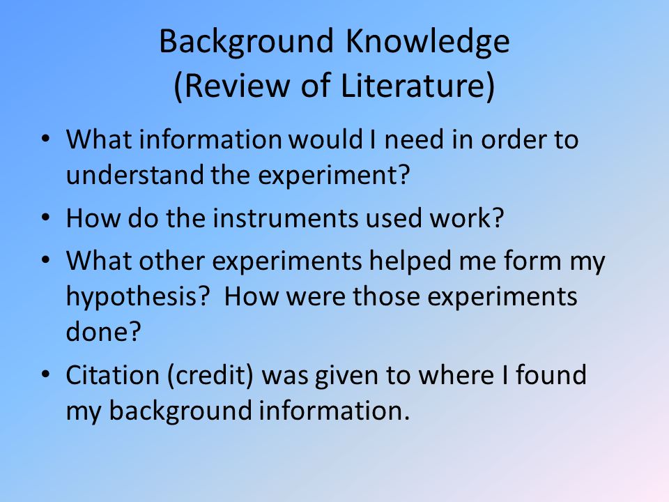 Writing A Good Literature Review For A Dissertation