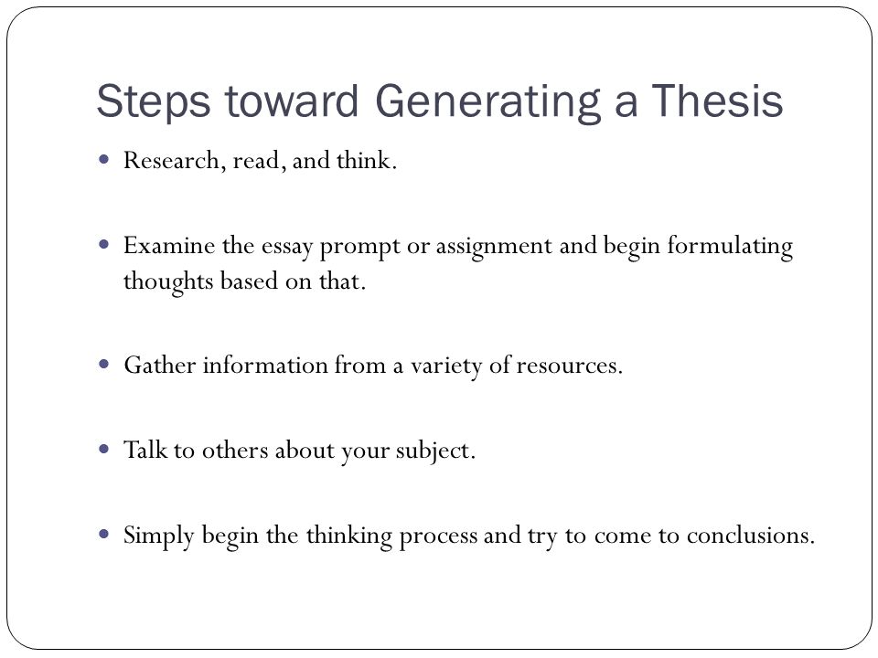 Same Sex Marriage Essay Topics The Central Focus Of Any Essay Thesis Statements Ppt Steps Toward Generating A Thesis Research And Essay On Steve Jobs Life also Goals And Aspirations Essay Process Essay Thesis Thesis Example Essay Essay Thesis Statement Example Essay Plan