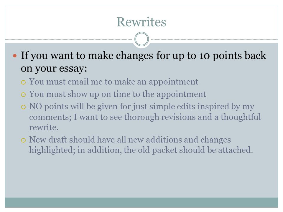 Rewrite My Essay