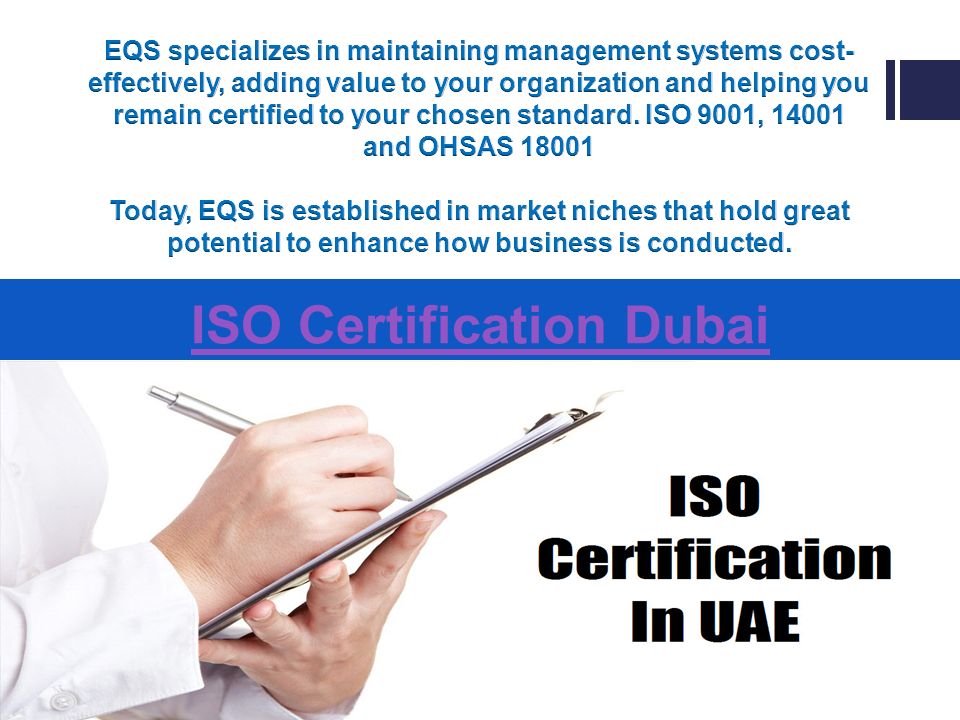 ISO Certification Dubai