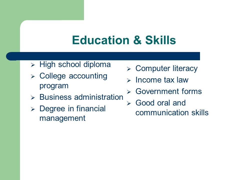 4 education skills high school diploma college accounting program business administration degree in financial management computer literacy - Job Description Of Business Administration 4 education skills high school diploma college accounting program business administration degree in financial management computer literacy - Job Description Of Business Administration