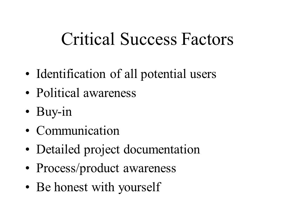 thesis critical success factors thesis critical success factors