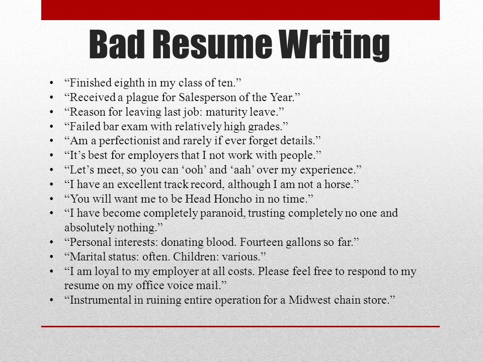 reason to leave a job