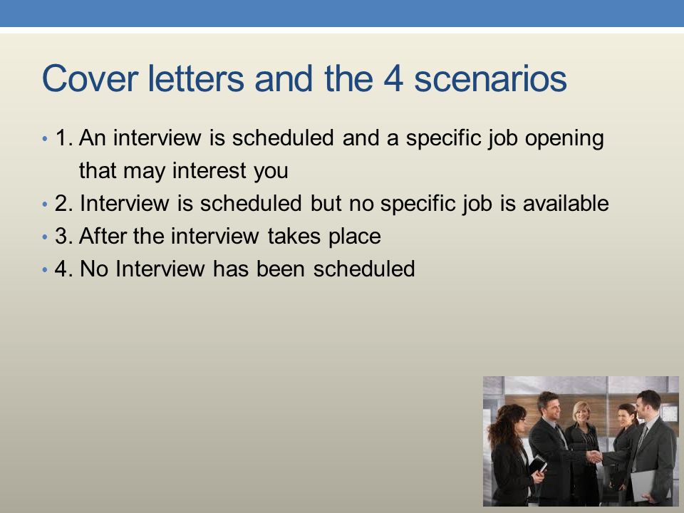 job specific cover letters