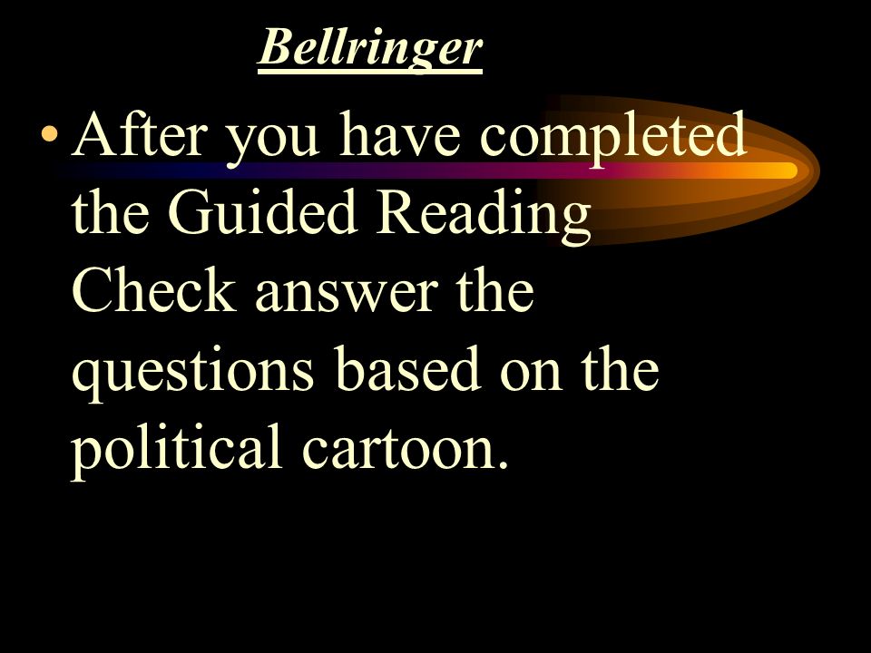bellringer once the bell rings listen to the situation read and