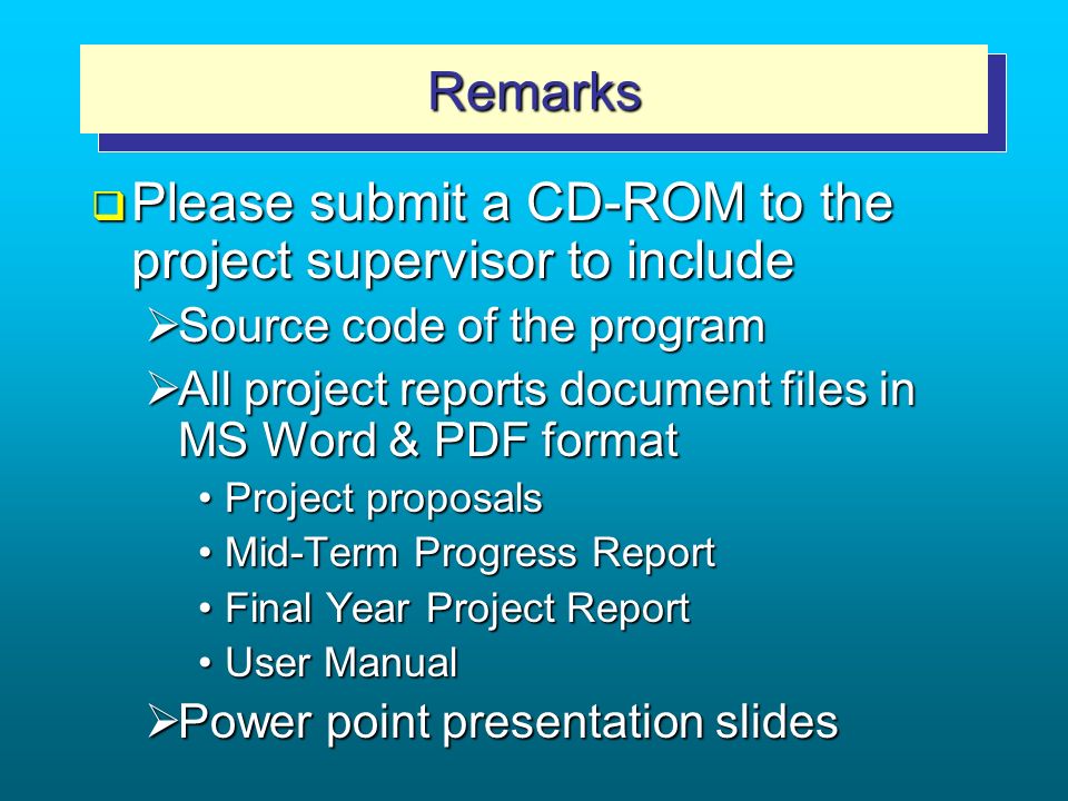 how to write a project report how to write a project report