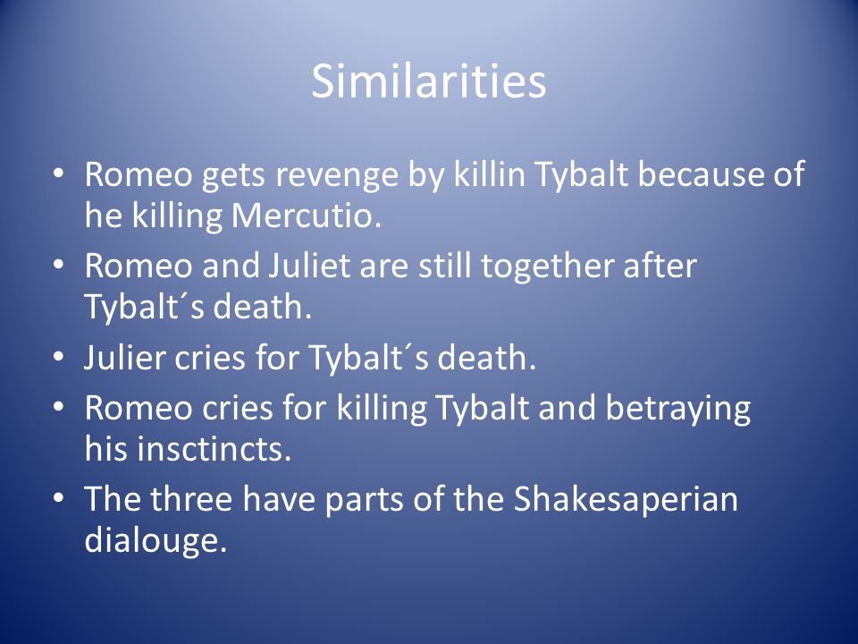comparison between mercutio and tybalt comparison between mercutio and tybalt