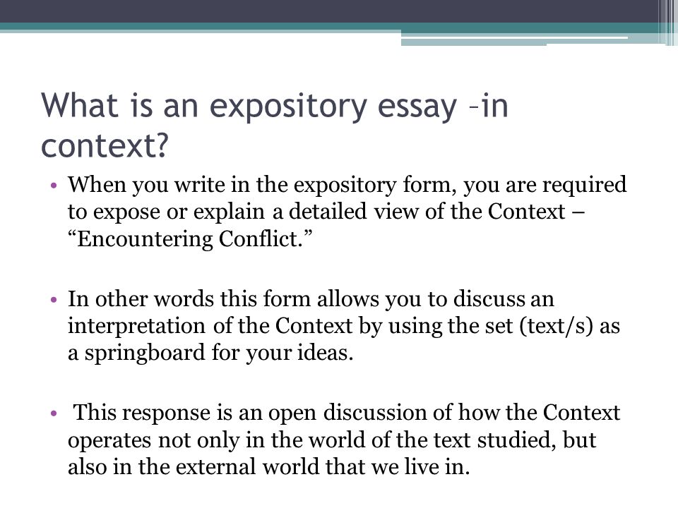 Expository Essay Video