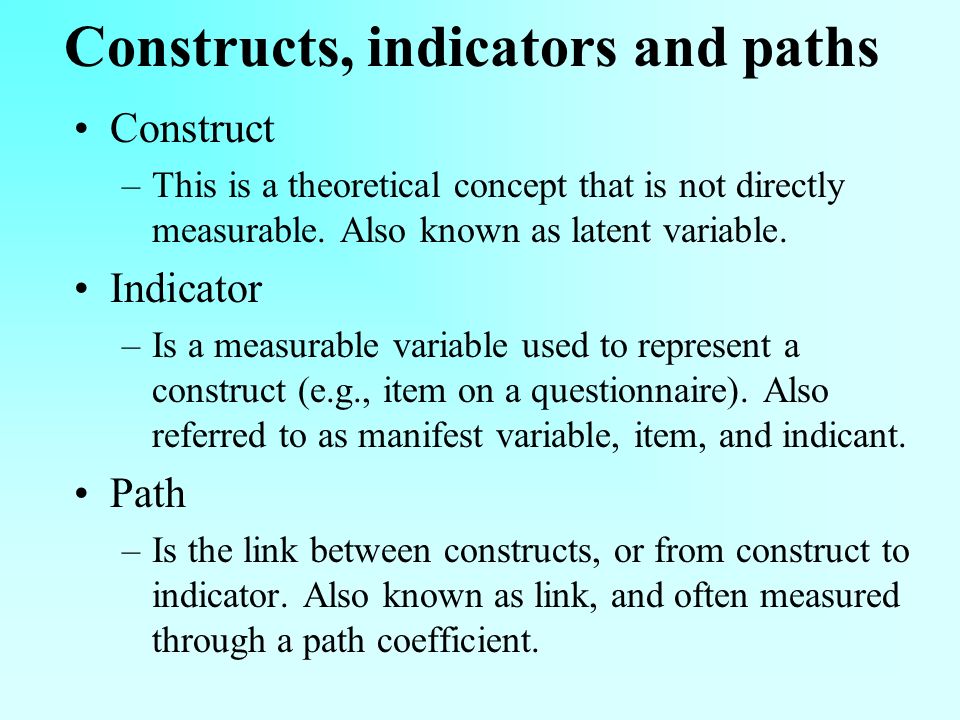 Introduction To Structural Equation Modeling Ned Ppt Download 3 Constructs