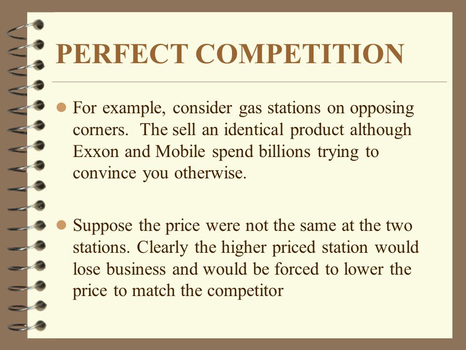 perfect competition microeconomics made easy by william yacovissi examples of perfect competition