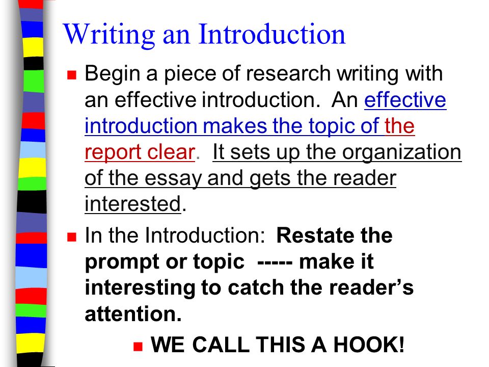 Writing essay introductions and conclusions for speeches