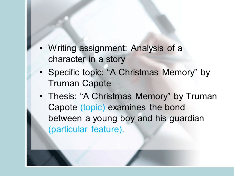 an analysis of a christmas memory a nonfiction story by truman capote an analysis of a christmas memory a nonfiction story by truman capote