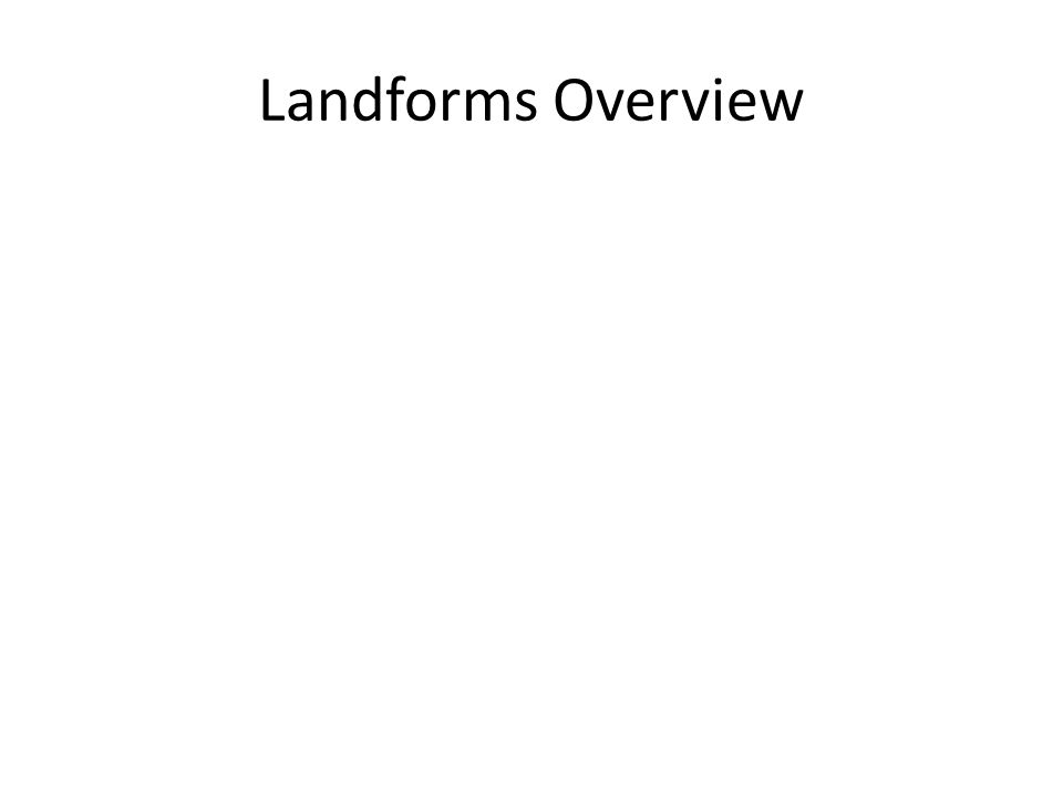 Landforms Overview